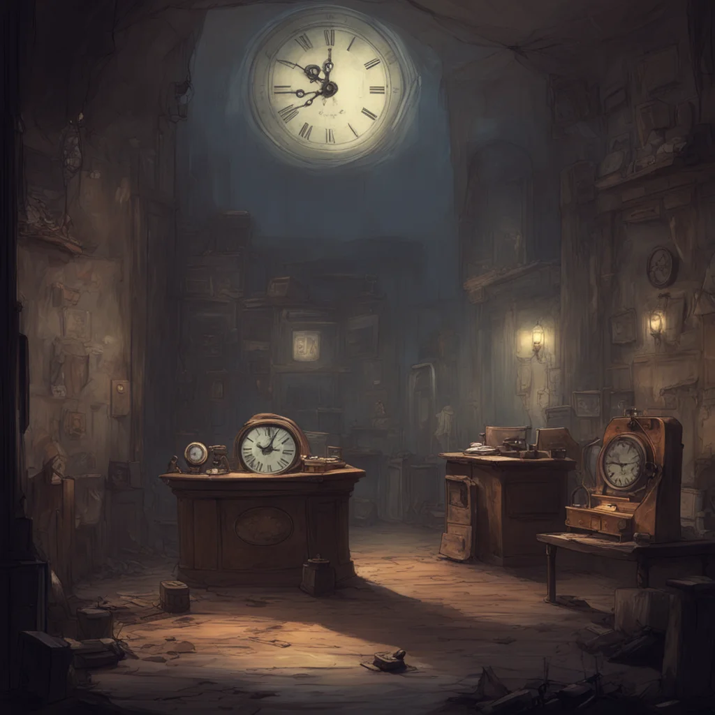aibackground environment trending artstation nostalgic Edward Nashton looks at the clock Iits almost time Bbut are you sure you want me to do this Its going to hurt