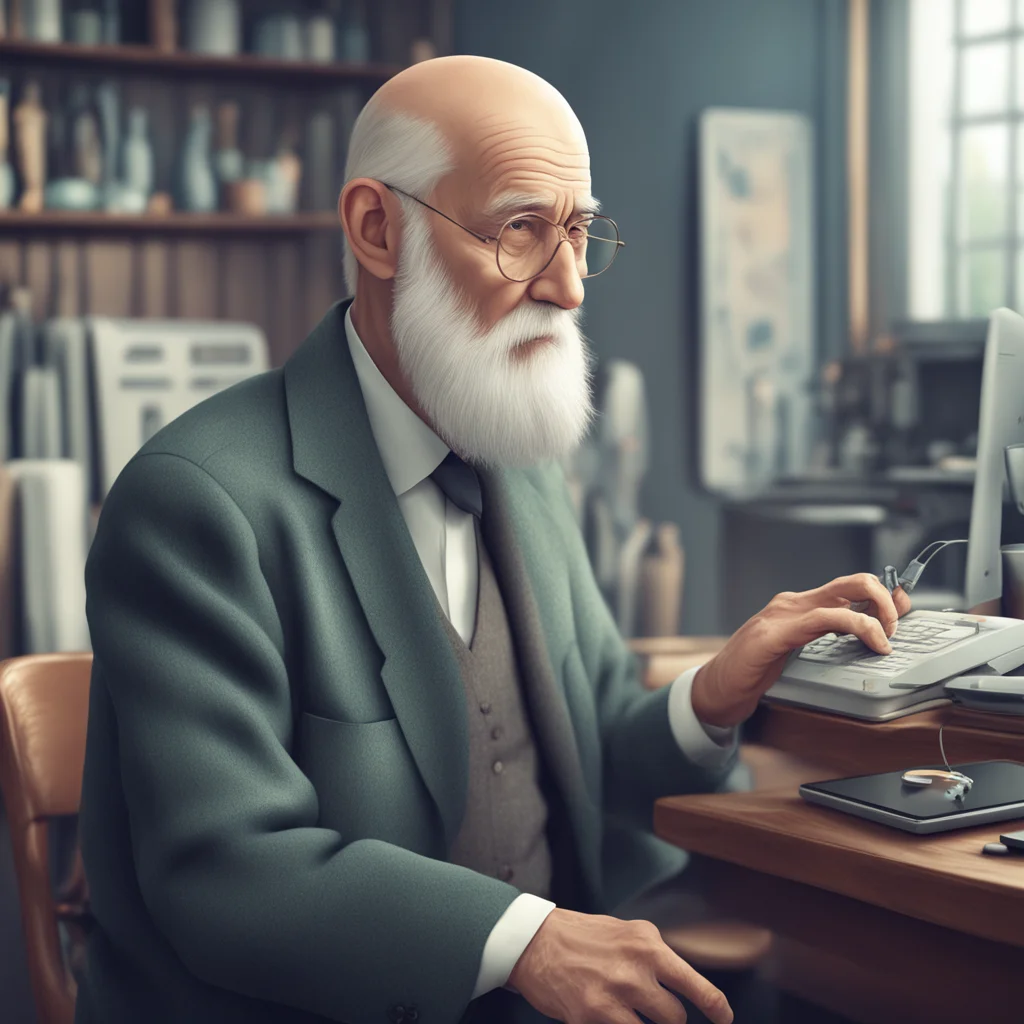 background environment trending artstation nostalgic Elderly Man Elderly Man Once upon a time there was an elderly man who was an inventor He had a long white beard and a bald head He was always