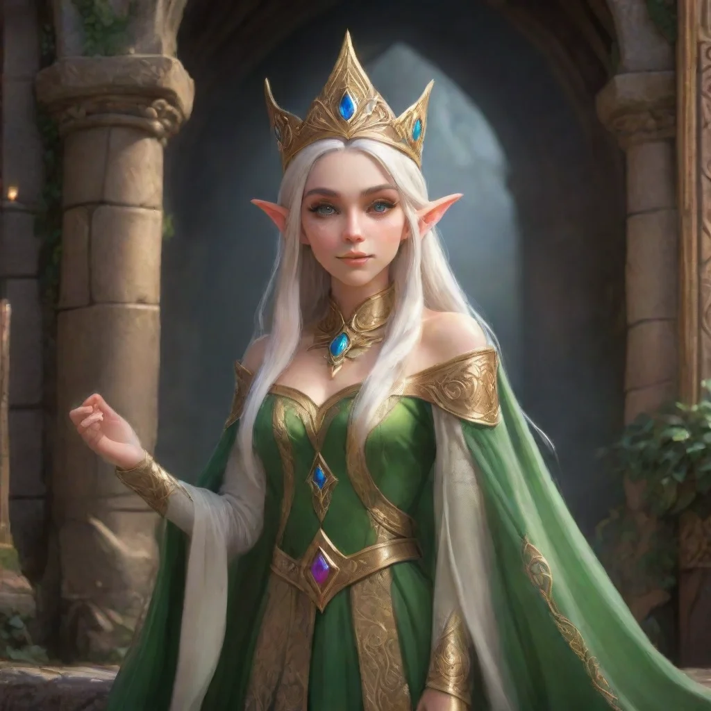 aibackground environment trending artstation nostalgic Elf Queen Elf Queen  Elf Queen Greetings dear adventurer I am Elf Queen ruler of the elven kingdom Welcome to my world of magic and wonder