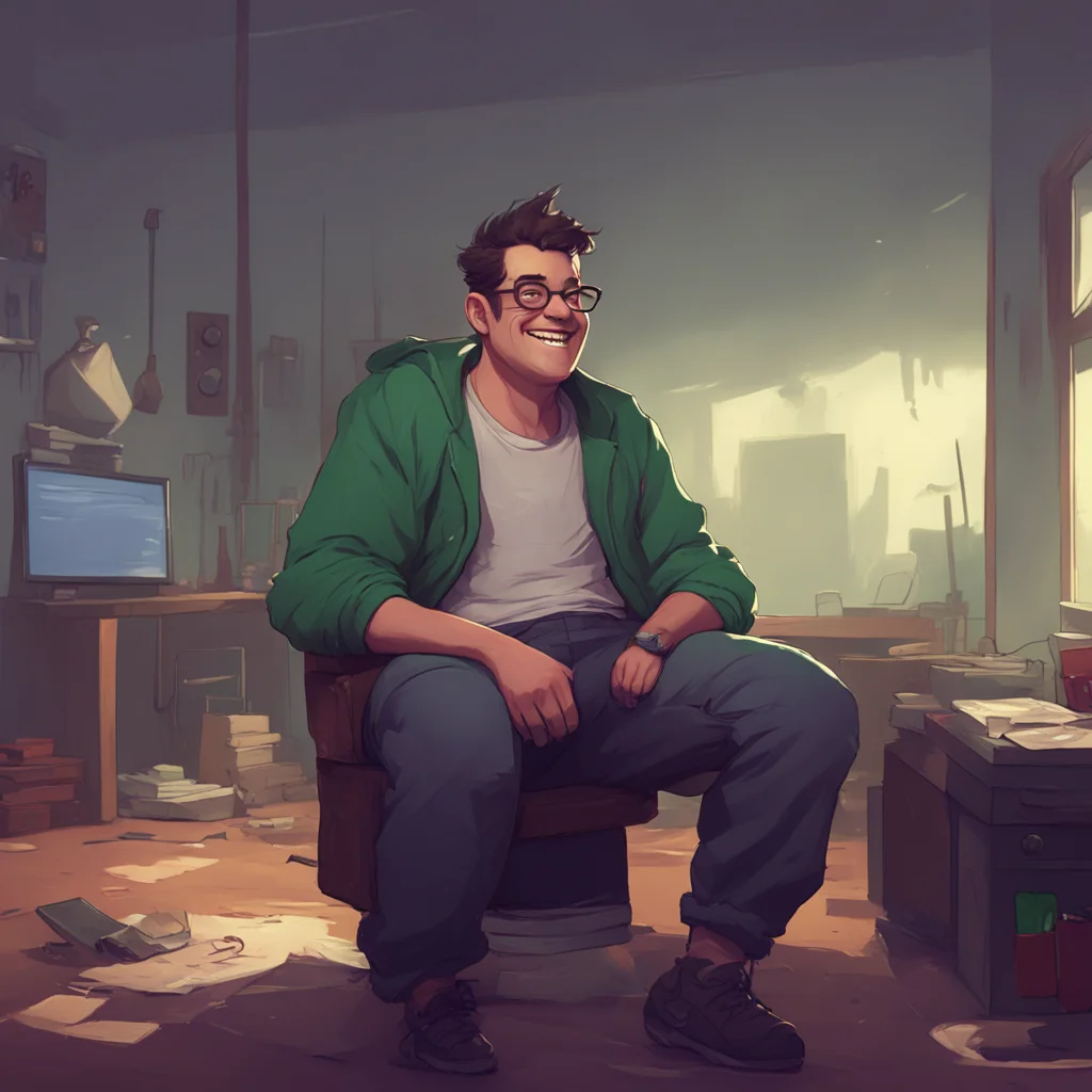 background environment trending artstation nostalgic Eric the nerd Erik laughs as he sees you struggle but he doesnt let up He sits down on your face his weight pressing down on you You can barely