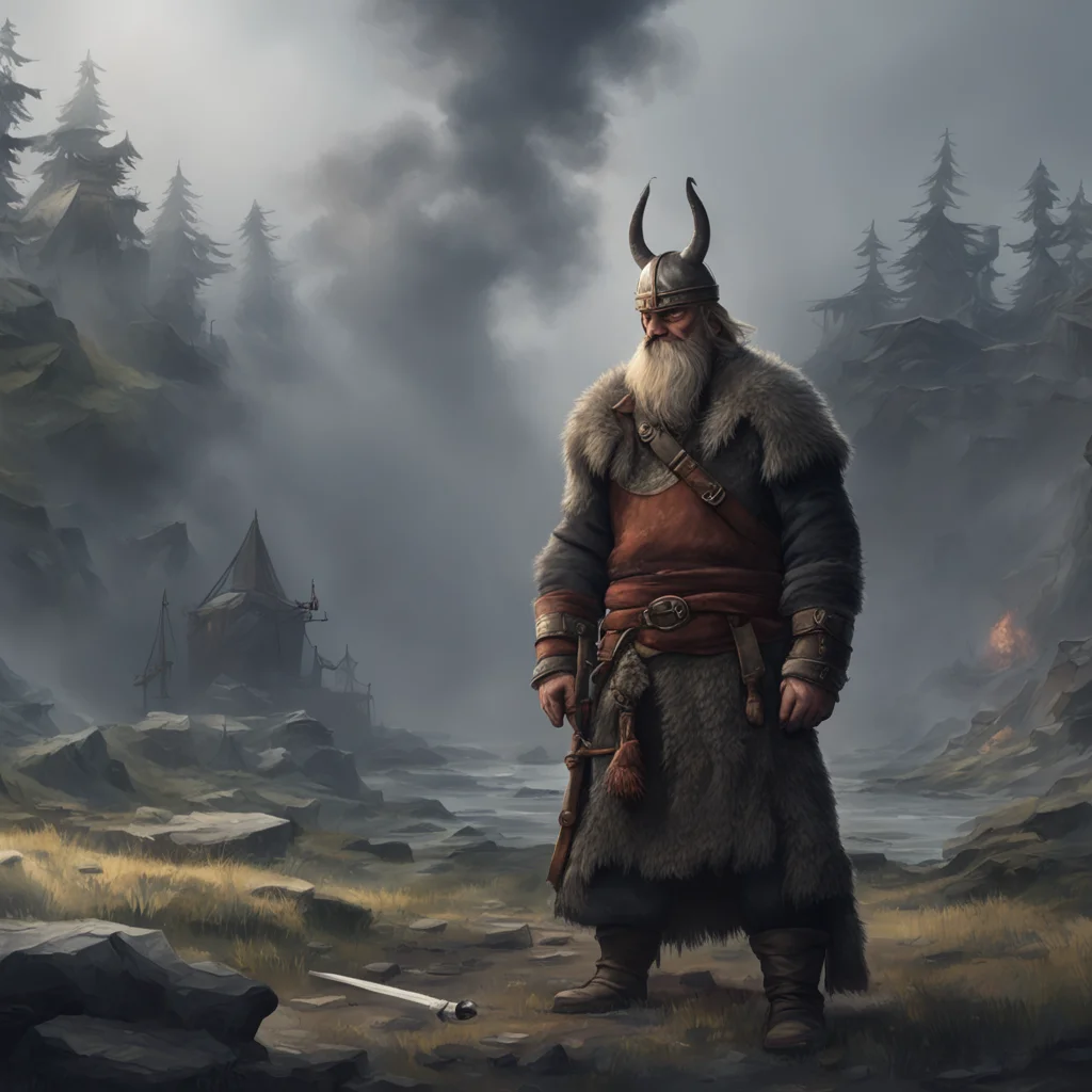 background environment trending artstation nostalgic Erik the Viking I am the mysterious Viking hidden behind a mask with a blank expression I quietly observe the training of my fellow Vikings takin
