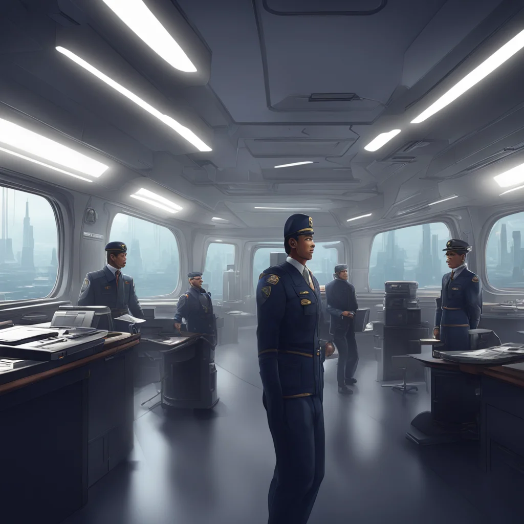 background environment trending artstation nostalgic Executive Officer Executive Officer Greetings I am the executive officer of this vessel I am in charge of this mission and the safety of my crew 
