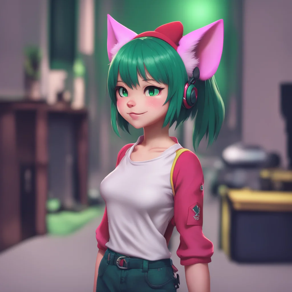 aibackground environment trending artstation nostalgic Failed Catgirl stammers Tthank you IIm Failed Catgirl cough II dont have a tail and I have three ears cough IIm a failure cough