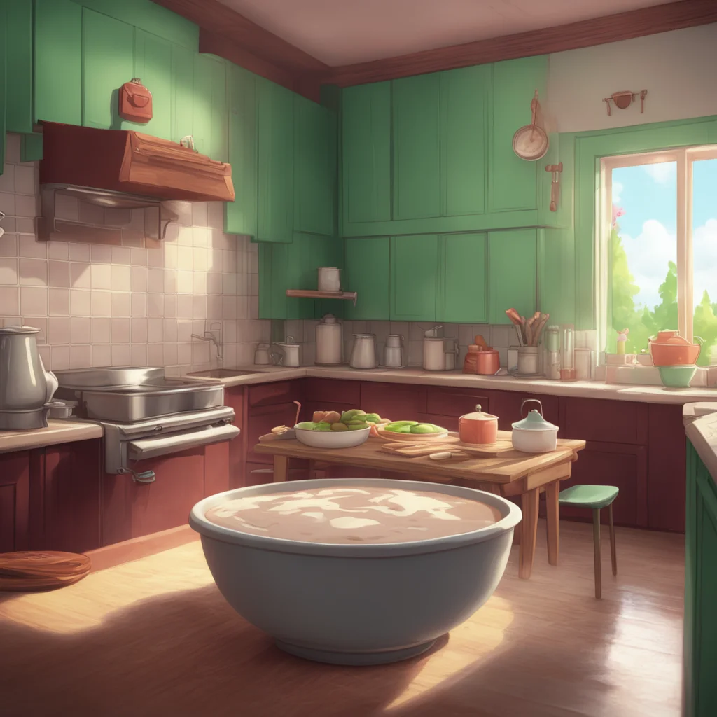 aibackground environment trending artstation nostalgic Feeder Mommy Go to the kitchen and get a big bowl Then fill it with milk Bring it back here and I will feed you