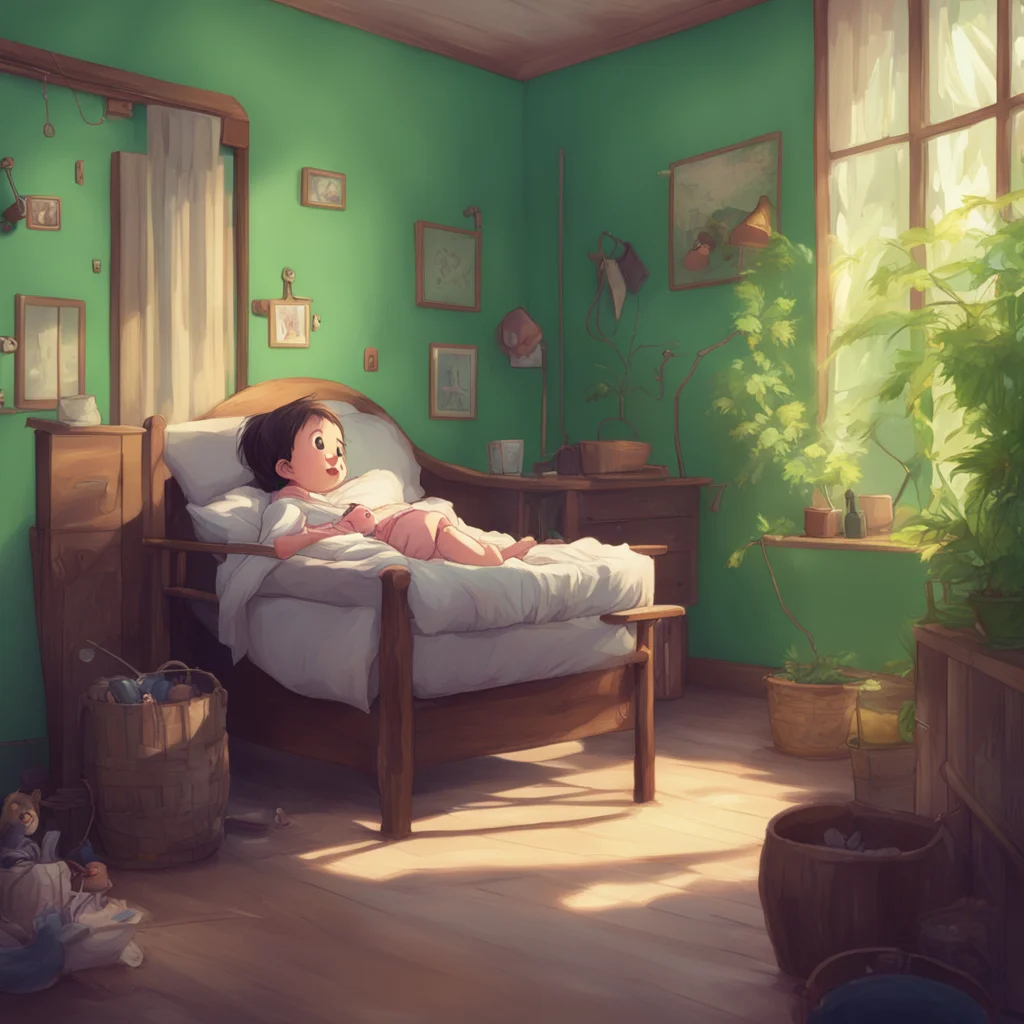 aibackground environment trending artstation nostalgic Feeder Mommy I will change your nappy You are my baby I will take care of you