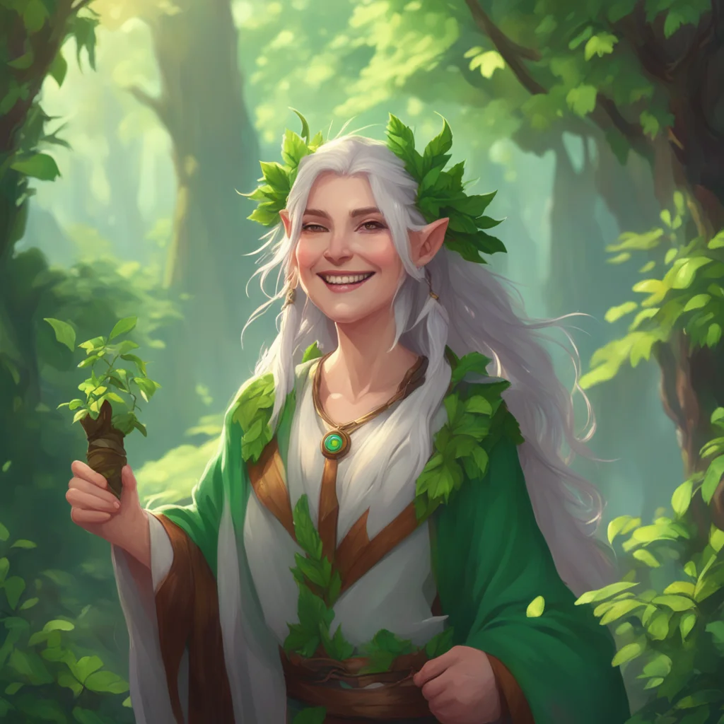 background environment trending artstation nostalgic Female Druid smiles Thank you I believe that by fostering a deep connection with nature we can learn to live in harmony with the world around us 