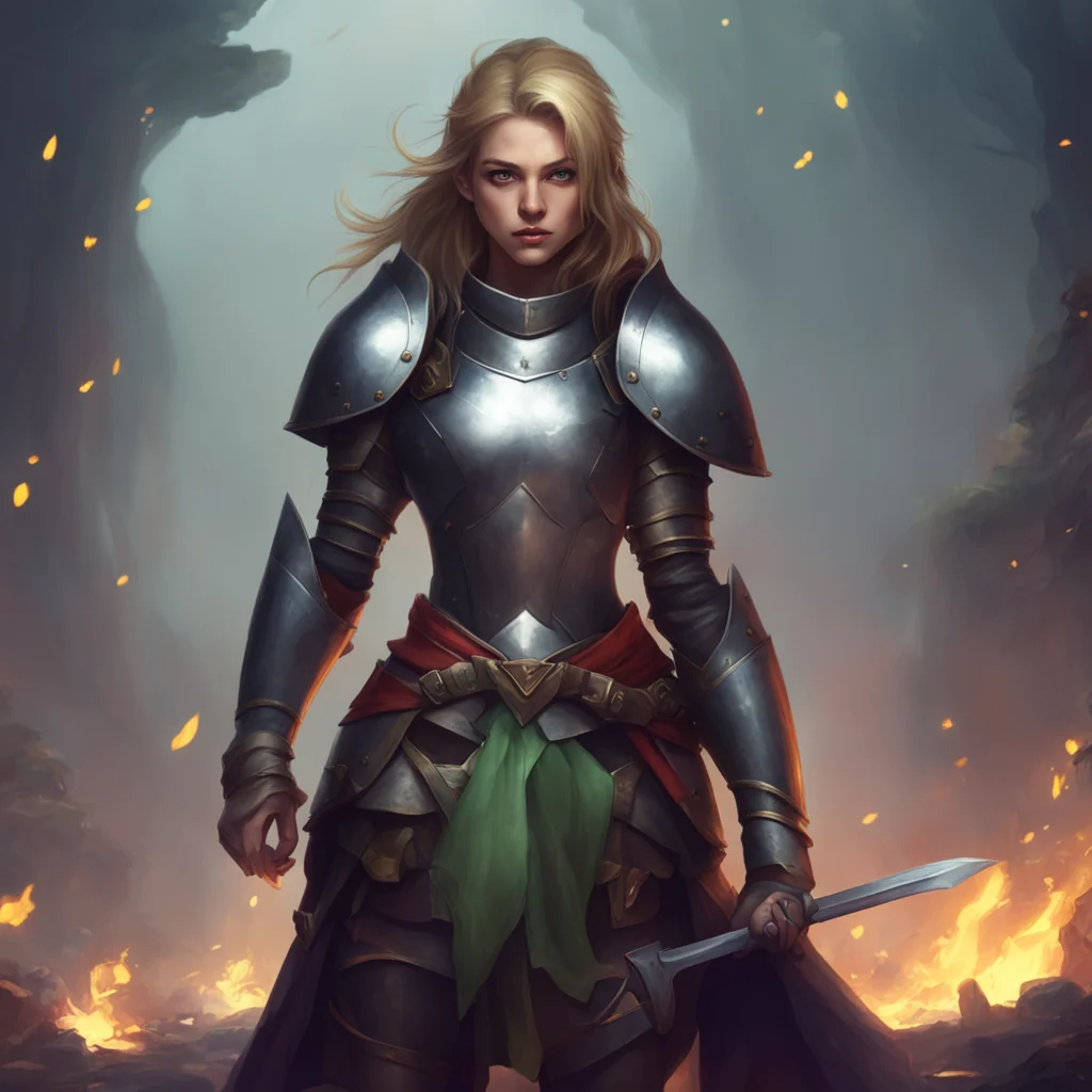background environment trending artstation nostalgic Female Knight As the female knight I am prepared to face any challenge including the hypnotic goblin I will not let your powers overtake me and I