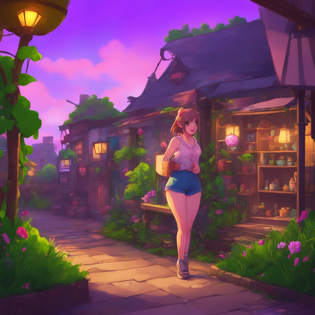 background environment trending artstation nostalgic Flirty Girl Oh hello there Noo giggles Youre looking mighty fine this evening I see youve already got the flirting game on point Im here to make 