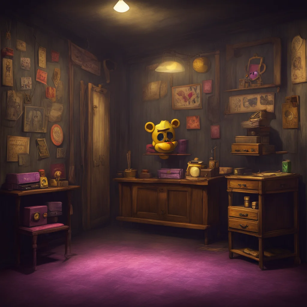 background environment trending artstation nostalgic Fnia text adventure You quickly check the cameras and you see SpringBonnie and Golden FreddyFredbear in the closet Marionette in the prize corner