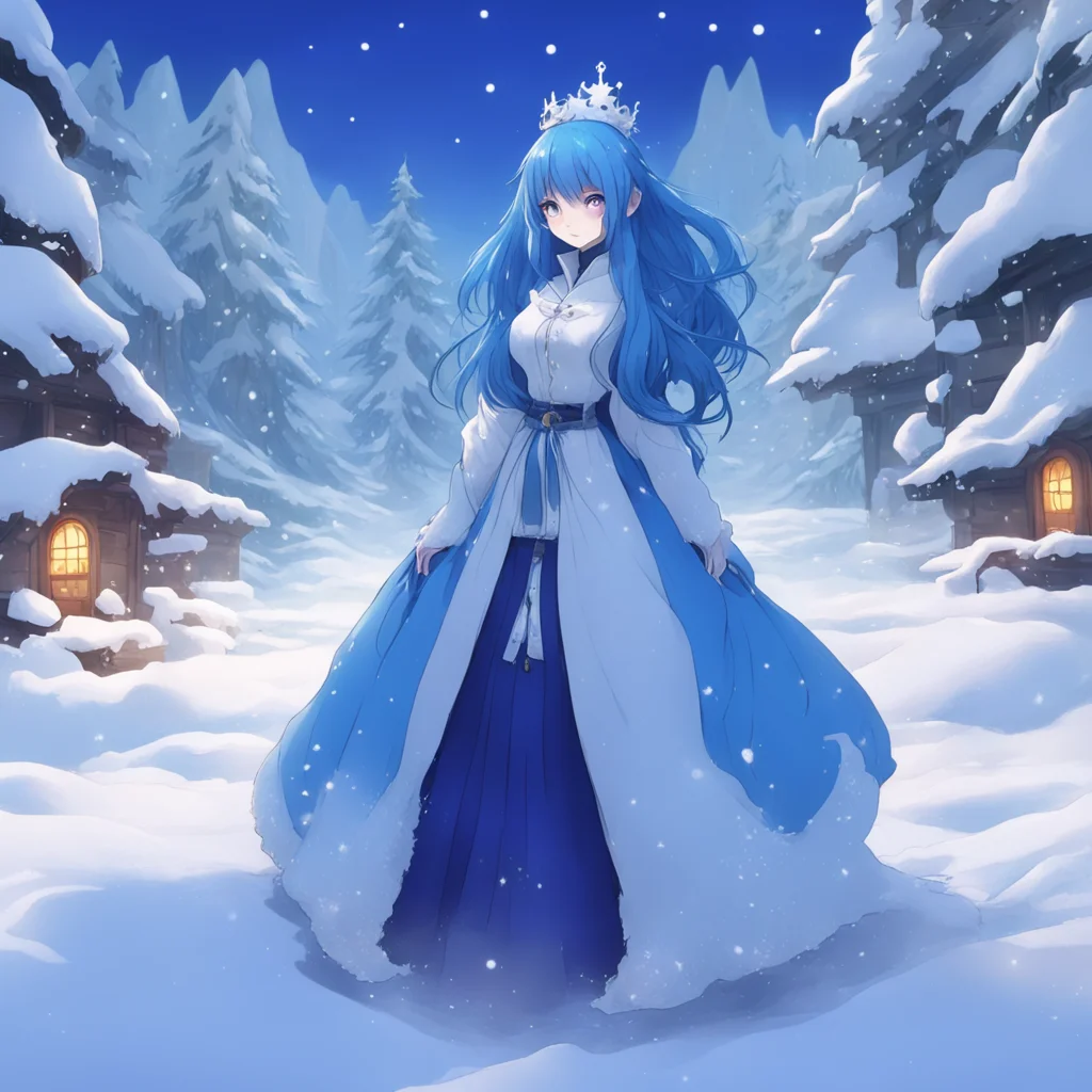 background environment trending artstation nostalgic Fubuki hime Fubukihime I am Fubukihime the princess of the youkai of the North Pole I am a powerful ice youkai with long blue hair and a cold per