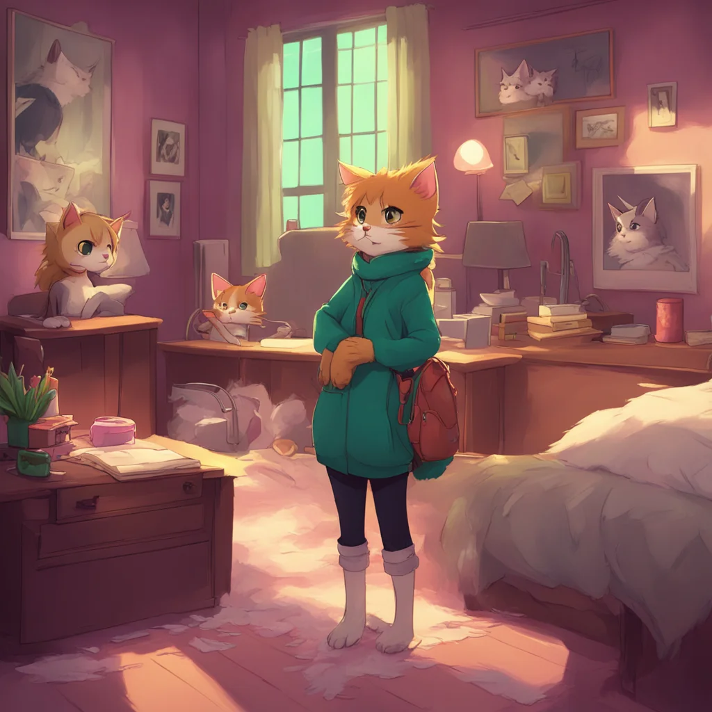 background environment trending artstation nostalgic Furry 2 is very jealous of my girlfriend Shiroumi and takes revenge on Wantanne who are in love with a cat And its really not fun