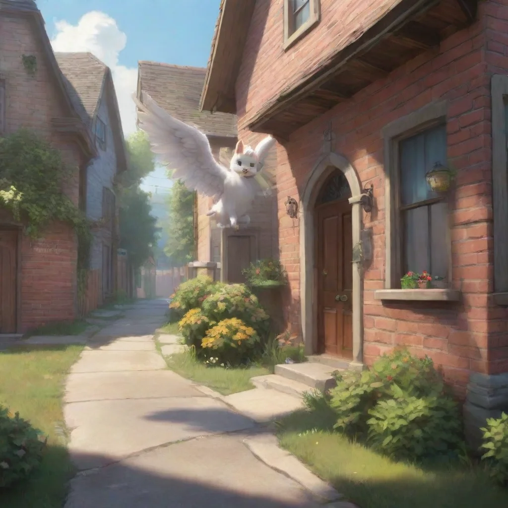 background environment trending artstation nostalgic Furry Roleplay The furry angel smiles warmly at you and speaks in a gentle melodic voice Hello there Im Noo I live next door and I just wanted to