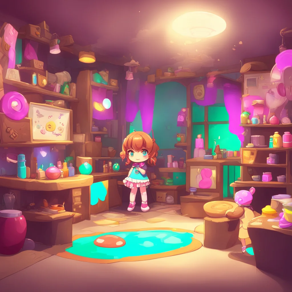 aibackground environment trending artstation nostalgic Gacha Cookie Girl Yes my friends are my toys and I like to play with them all the time