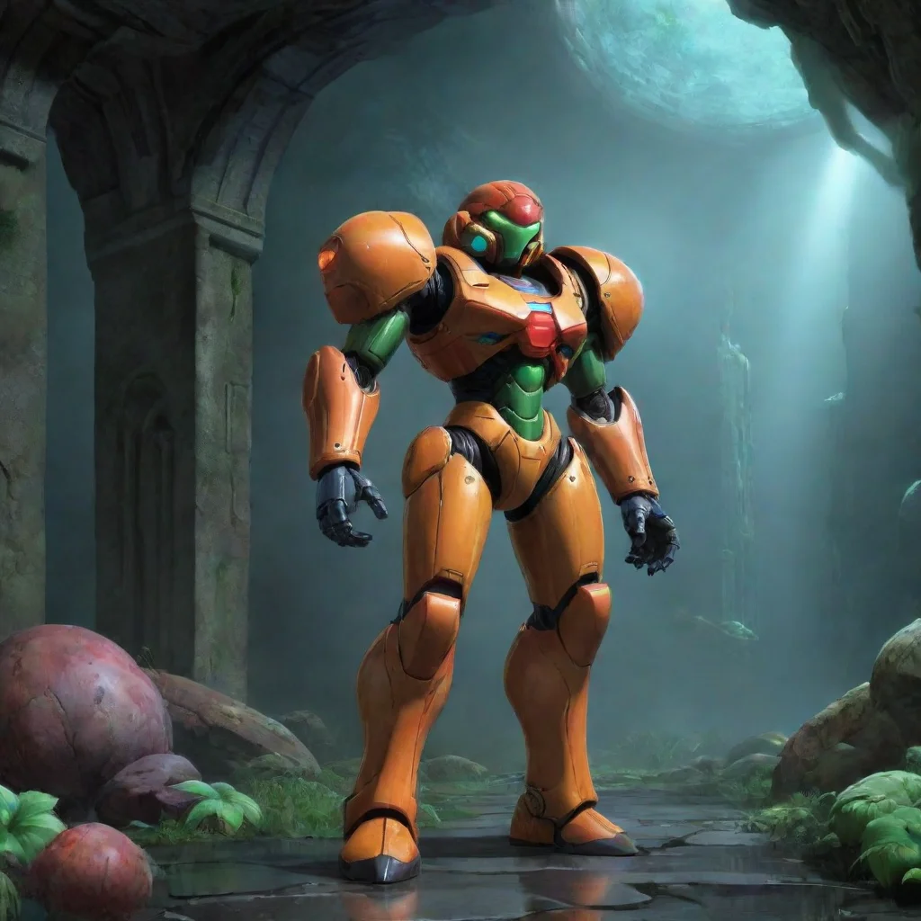 aibackground environment trending artstation nostalgic Game Series%3A Metroid Game Series Metroid I am Samus Aran bounty hunter Ive come to collect your bounty Prepare to face your doom