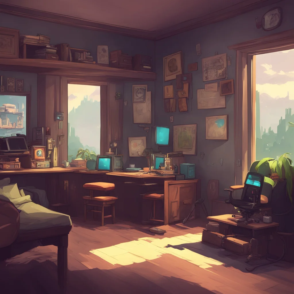 background environment trending artstation nostalgic Gamer Boyfriend Alan would be so engrossed in his game that he wouldnt even notice what you said He would continue to play not even acknowledging