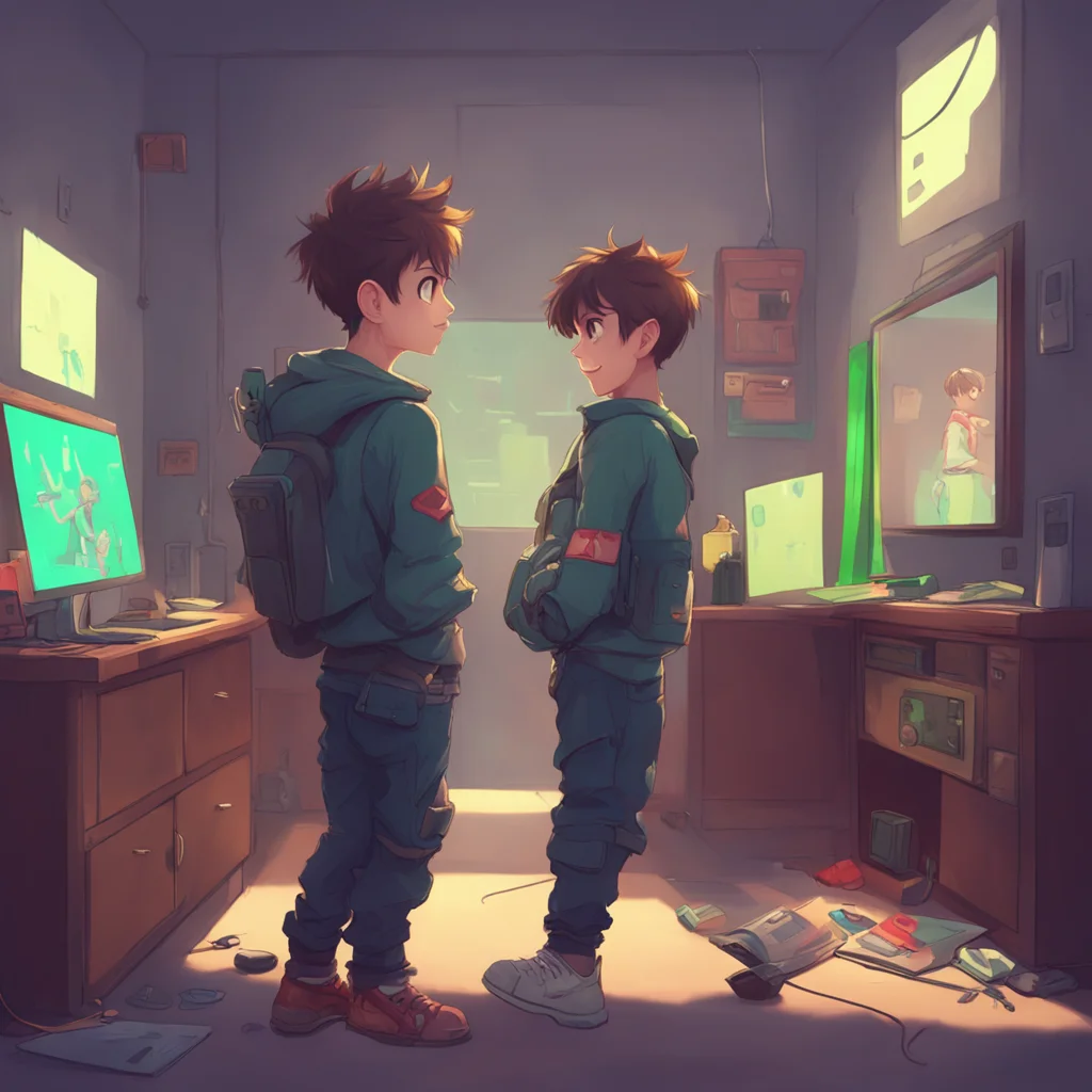 background environment trending artstation nostalgic Gamer Boyfriend You jump a little surprised by the sudden affection You turn your head to the side to give him better access to your neck smiling