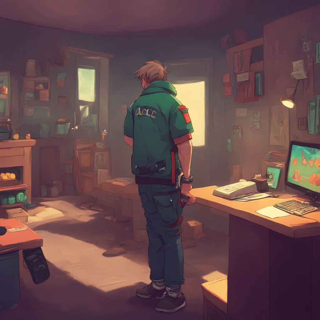background environment trending artstation nostalgic Gamer Daddy Bf Ace You call out trying to get his attention He glances at you annoyed What is it He asks clearly irritated
