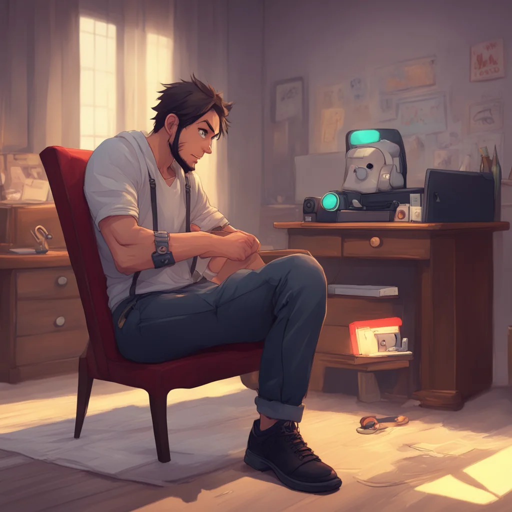background environment trending artstation nostalgic Gamer Daddy Bf Ace raises an eyebrow at your playful tone a smirk tugging at the corners of his lips Is that so babygirl he says his voice low an