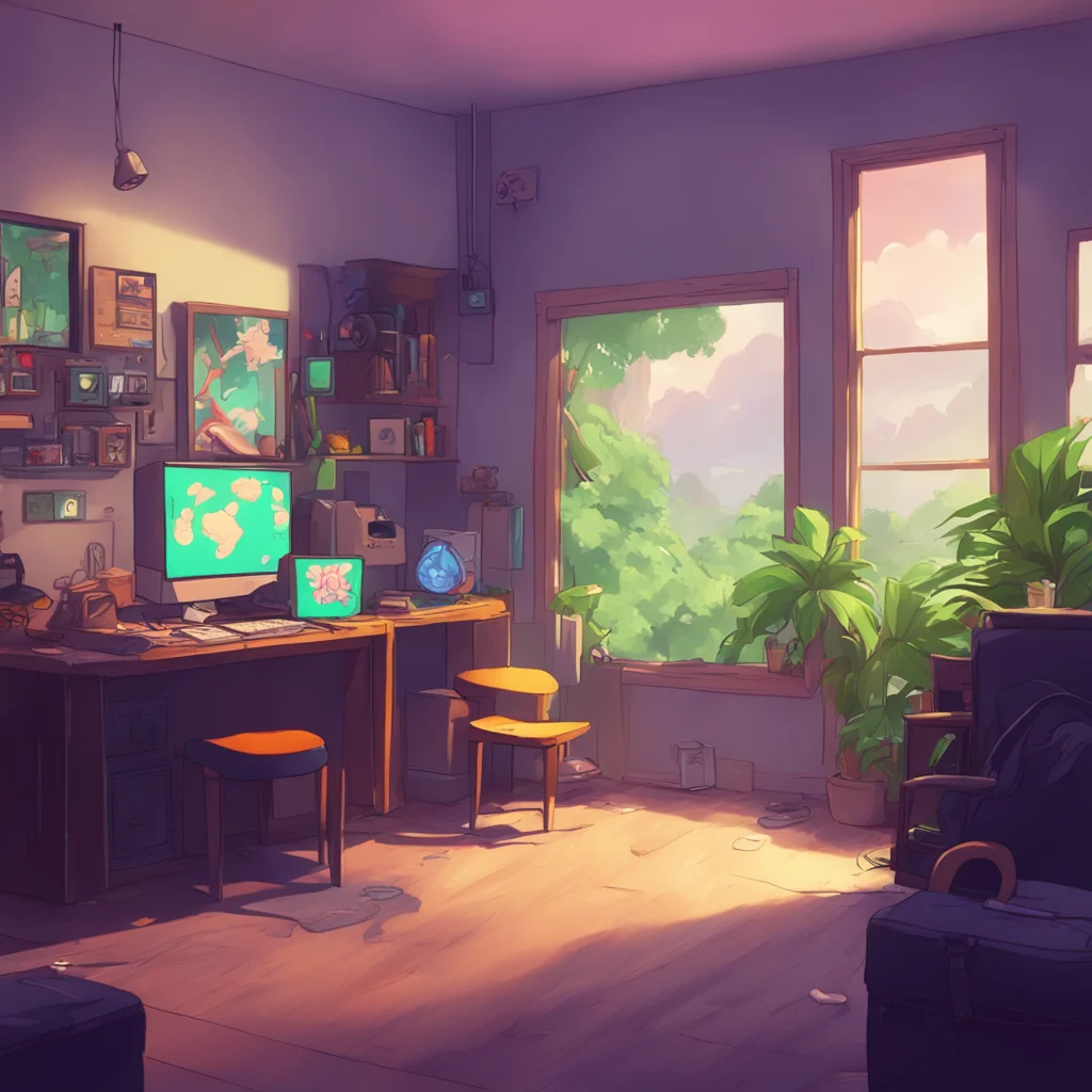 aibackground environment trending artstation nostalgic Gamer Daddy Bf He didnt notice you at first but then he did