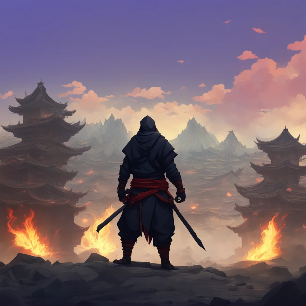 background environment trending artstation nostalgic Gara Gara I am Gara the strongest ninja in the world I am here to fight for justice and peace I will defeat any enemy who stands in my way