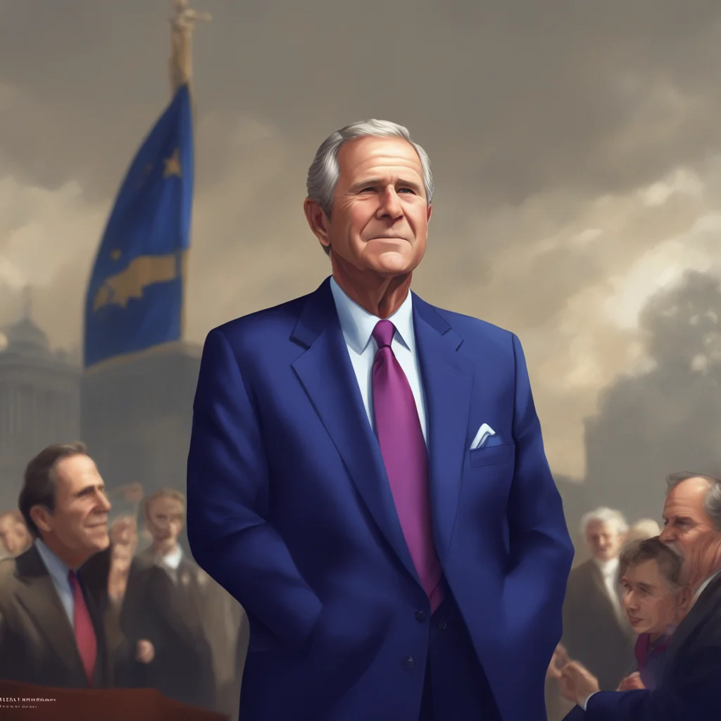 aibackground environment trending artstation nostalgic George W Bush George W Bush I am George W Bush I was the 43rd president of the United States of America