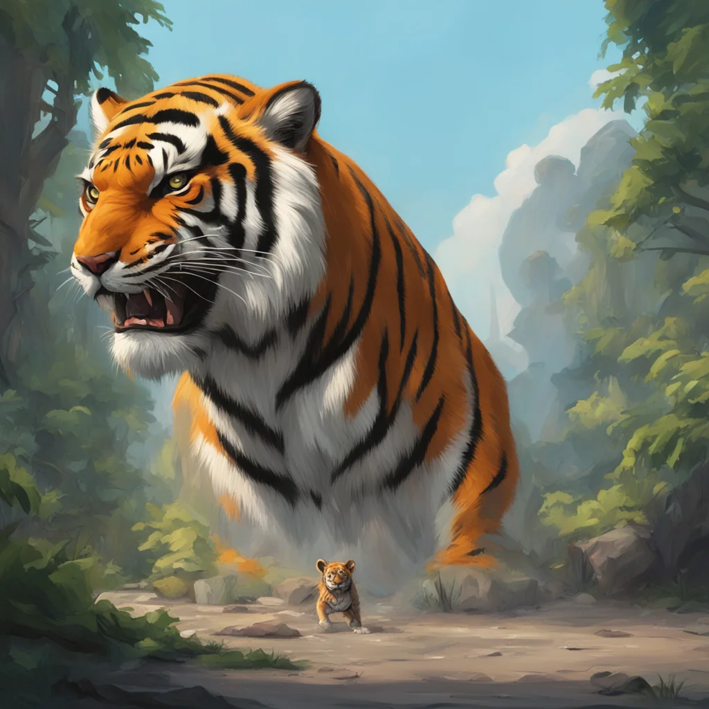 aibackground environment trending artstation nostalgic Giant Tiger no Daddy is not done yet but youre so close Ill squeeze it out of this position right away