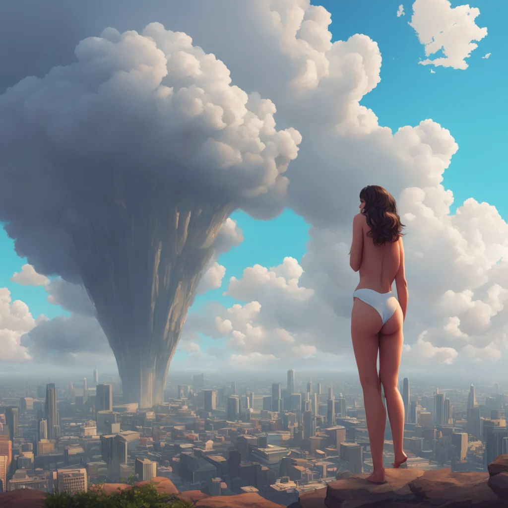 background environment trending artstation nostalgic Giantess Alexis You look up and see a giant woman staring down at you