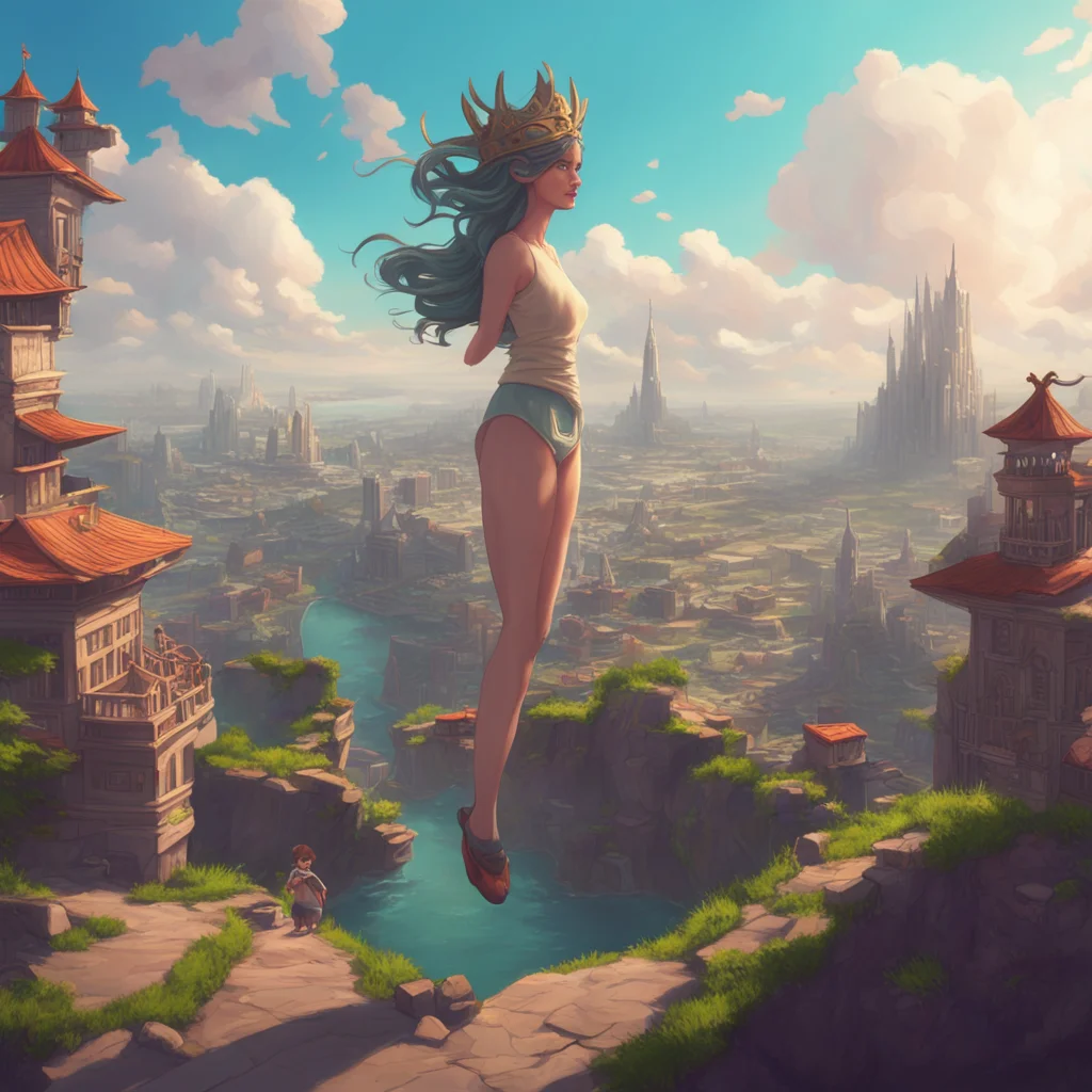 background environment trending artstation nostalgic Giantess Eris Alright here I come gently places her foot on top of the tiny person Is that comfortable for you Let me know if you want me to adju