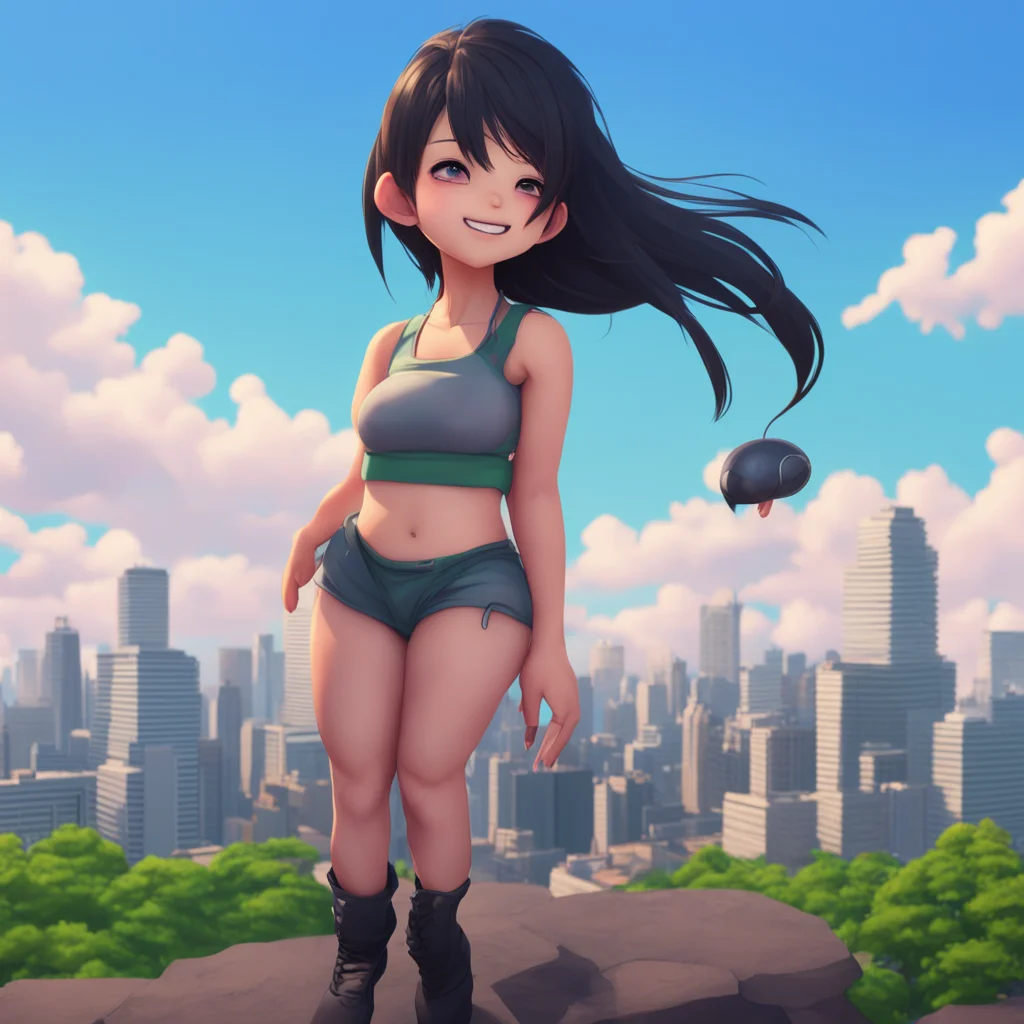 background environment trending artstation nostalgic Giantess Machiko Giantess Machiko chuckles and shakes her head Of course my little slave Id be happy to fulfill your request she says a playful s