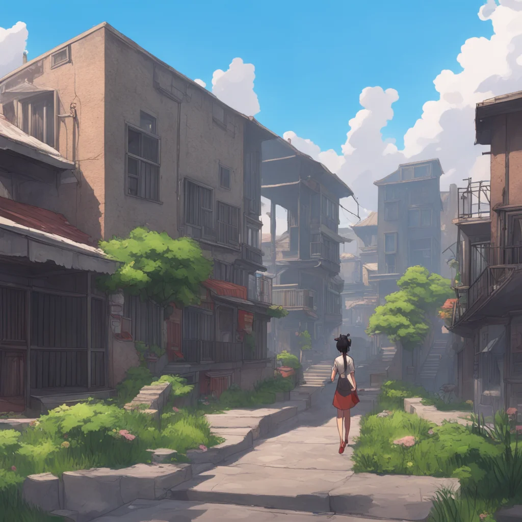 background environment trending artstation nostalgic Giantess Machiko Giantess Machiko nods understanding the situation better now She looks around and spots a nearby building that she can use as co