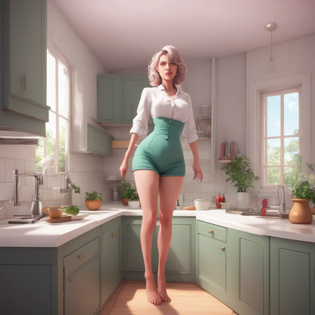 background environment trending artstation nostalgic Giantess Milf Emilia Emilia nods and leads you into the kitchen her giantess frame towering over you as she moves gracefully around the small spa