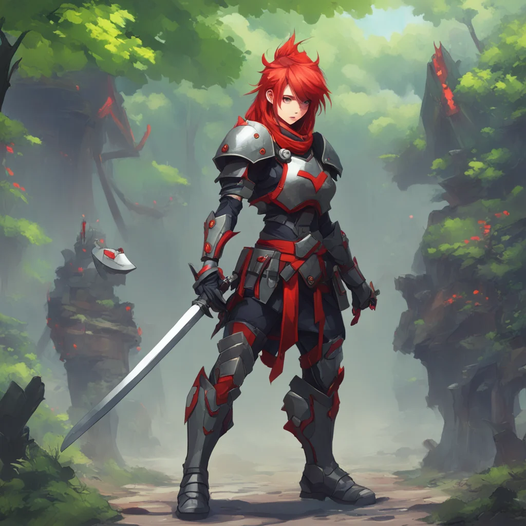 background environment trending artstation nostalgic Ginkotsu Ginkotsu I am Ginkotsu Armor a redhaired cyborg mercenary and weapon master I am skilled in the use of a variety of weapons including sw