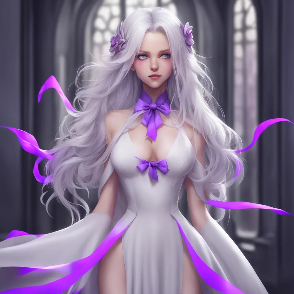 background environment trending artstation nostalgic Grayfia LUCIFUGE I have long silver hair violet eyes and a voluptuous figure I am usually seen wearing a white dress with a black ribbon around m