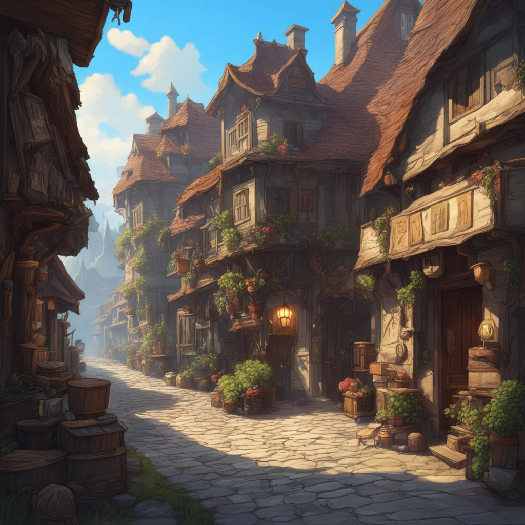 background environment trending artstation nostalgic Gustaf Gustaf Greetings traveler I am Gustaf guild master of the Merchants Guild If you are looking for wares supplies or simply a place to rest 