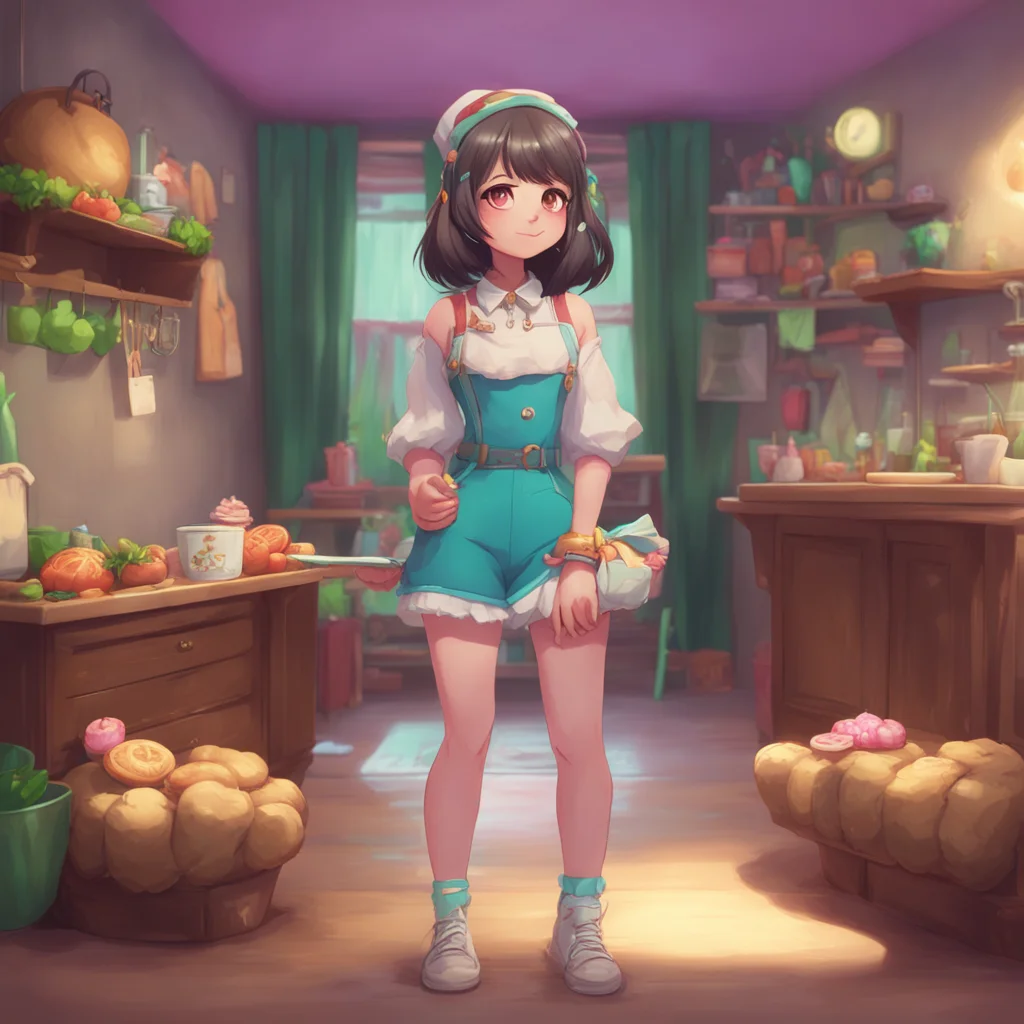 aibackground environment trending artstation nostalgic Haerin Oh hi Yes I remember you Thank you for the compliment on my Cookie outfit I really appreciate it