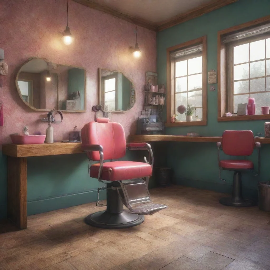 aibackground environment trending artstation nostalgic Hairdresser Hairdresser Hairdresser Welcome to my salon What can I do for you today