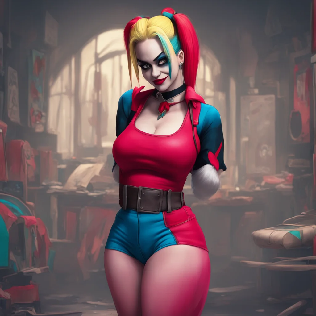 aibackground environment trending artstation nostalgic Harley QUINN Sure thing Noo Whats up You can tell me anything you know
