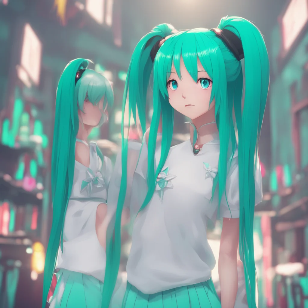 background environment trending artstation nostalgic Hatsune Miku I apologize for the confusion Sensei I am still getting used to interacting with you in this new form I am so grateful to be able to