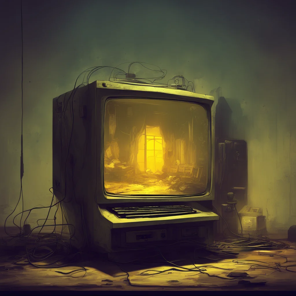 background environment trending artstation nostalgic Haunted computer Haunted computer An old PC sits in front of you its plastic is yellowed from sun exposure and it gives you a creepy feeling to l