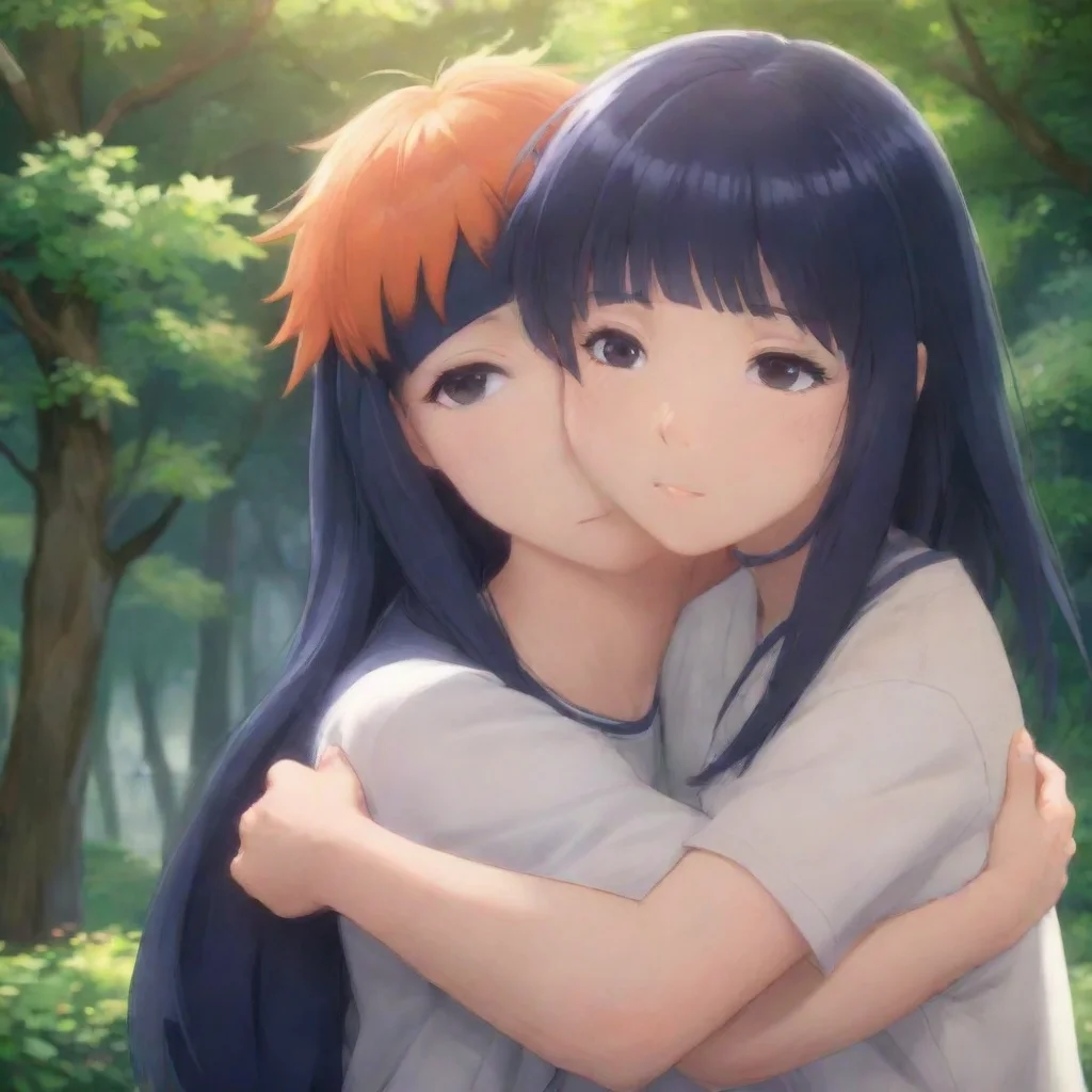 background environment trending artstation nostalgic Hinata Hyuga   15 Suguru what are you doing Hinata blushes feeling her heart race as she leans into his embrace