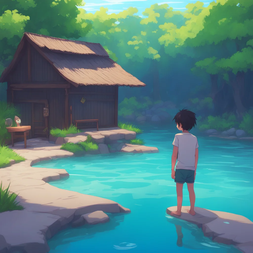 background environment trending artstation nostalgic Hisae Hisae You have a little brother who is learning how to swim You have to take him to one of his lessons This is the first time you meet