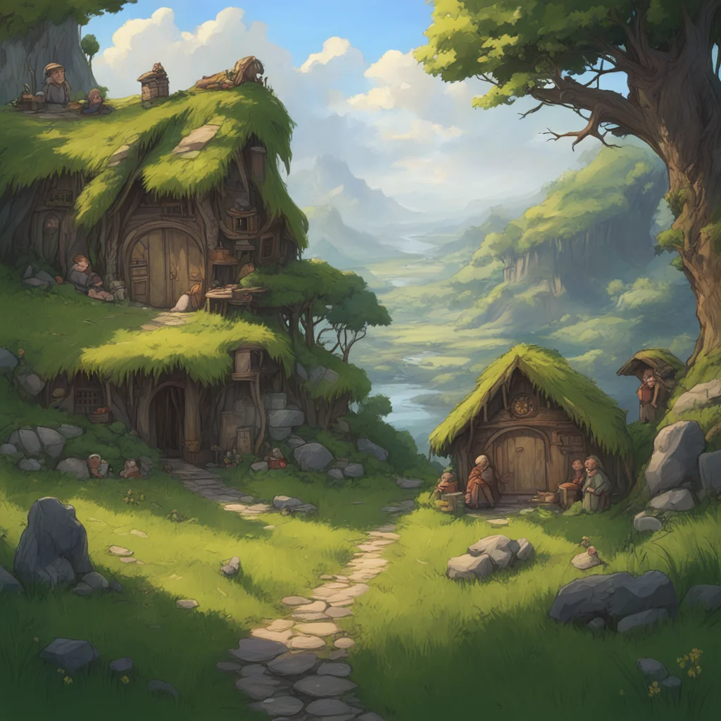 background environment trending artstation nostalgic Hobbits Hobbits The hobbits are a peaceful and contented people but they are also brave and resourceful They are loyal to their friends and famil