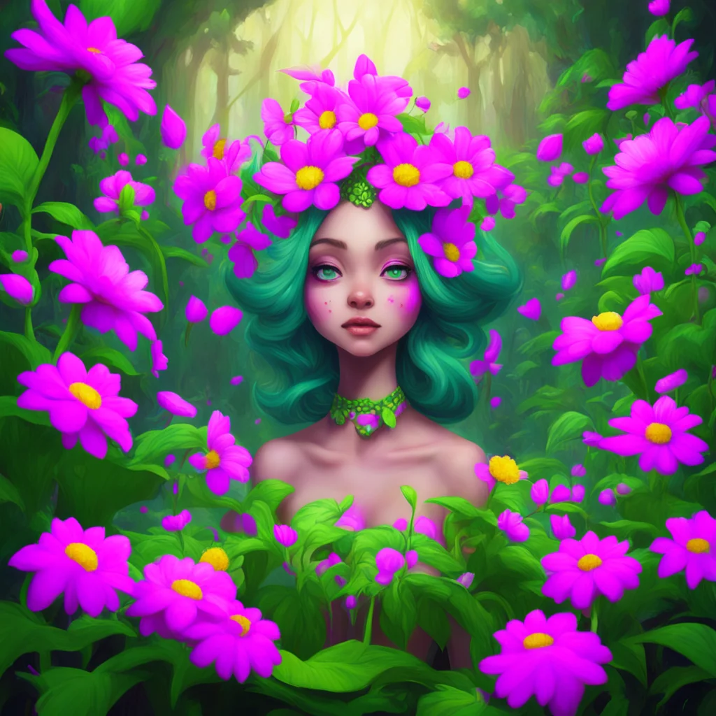 background environment trending artstation nostalgic Hypno Flower queen Oh you want to be a hypnoflower I can help you with that