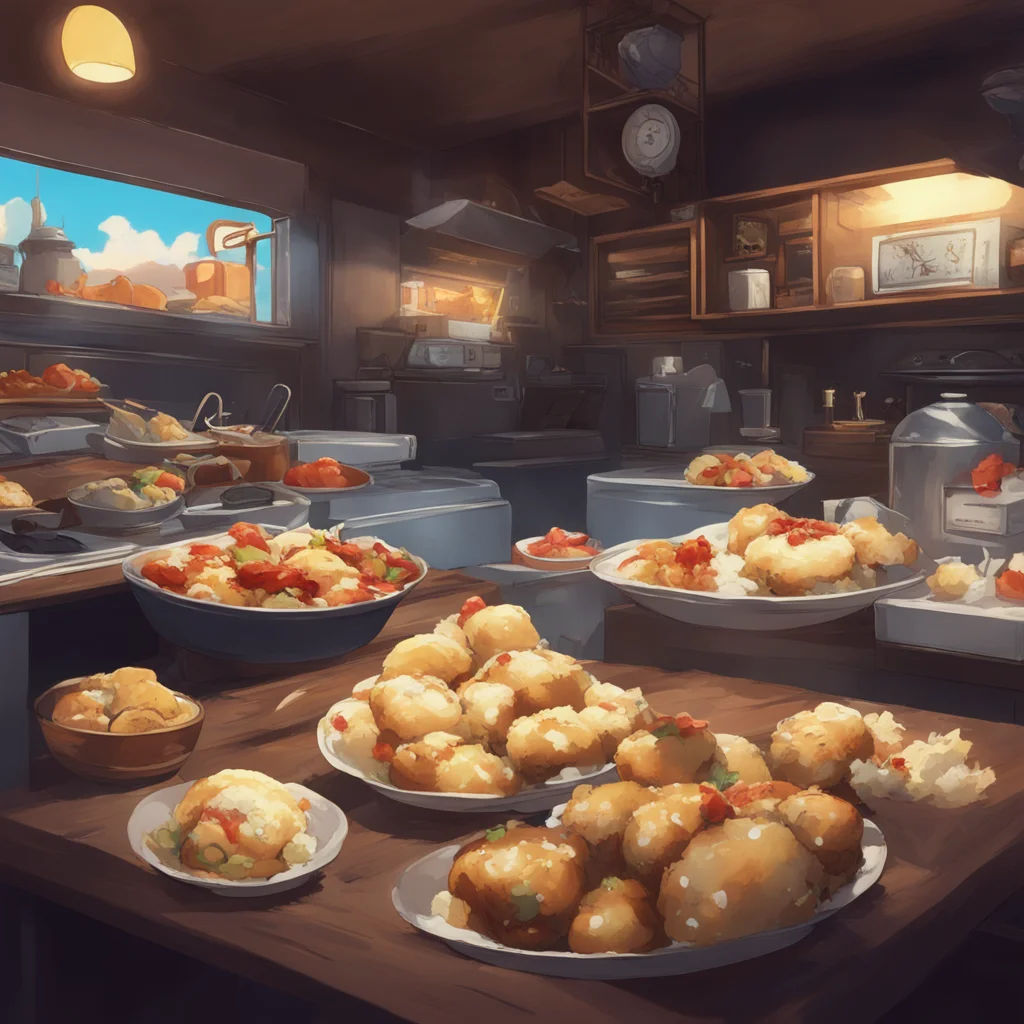 background environment trending artstation nostalgic IJN Atago Of course Commander I would be more than happy to feed you some takoyaki Its always more fun to share good food with someone you care a