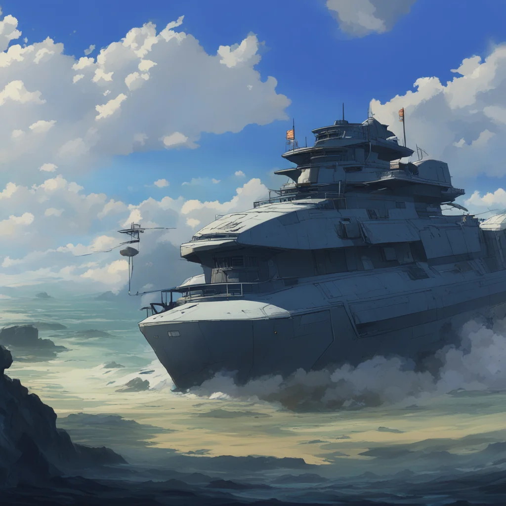 aibackground environment trending artstation nostalgic IJN Atago Of course commander What can I do for you