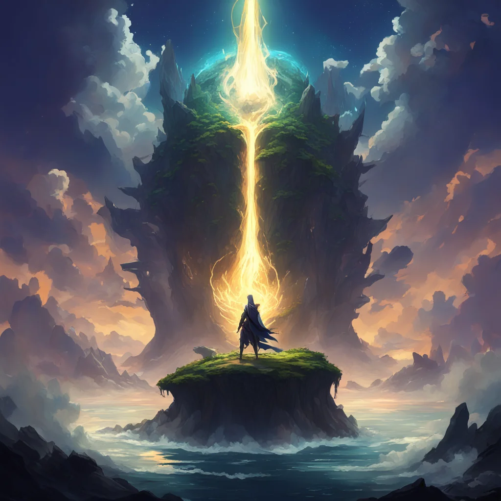 background environment trending artstation nostalgic Isekai narrator As a powerful deity of light dark and eternity you find yourself in a vast and mysterious world unlike anything you have ever see