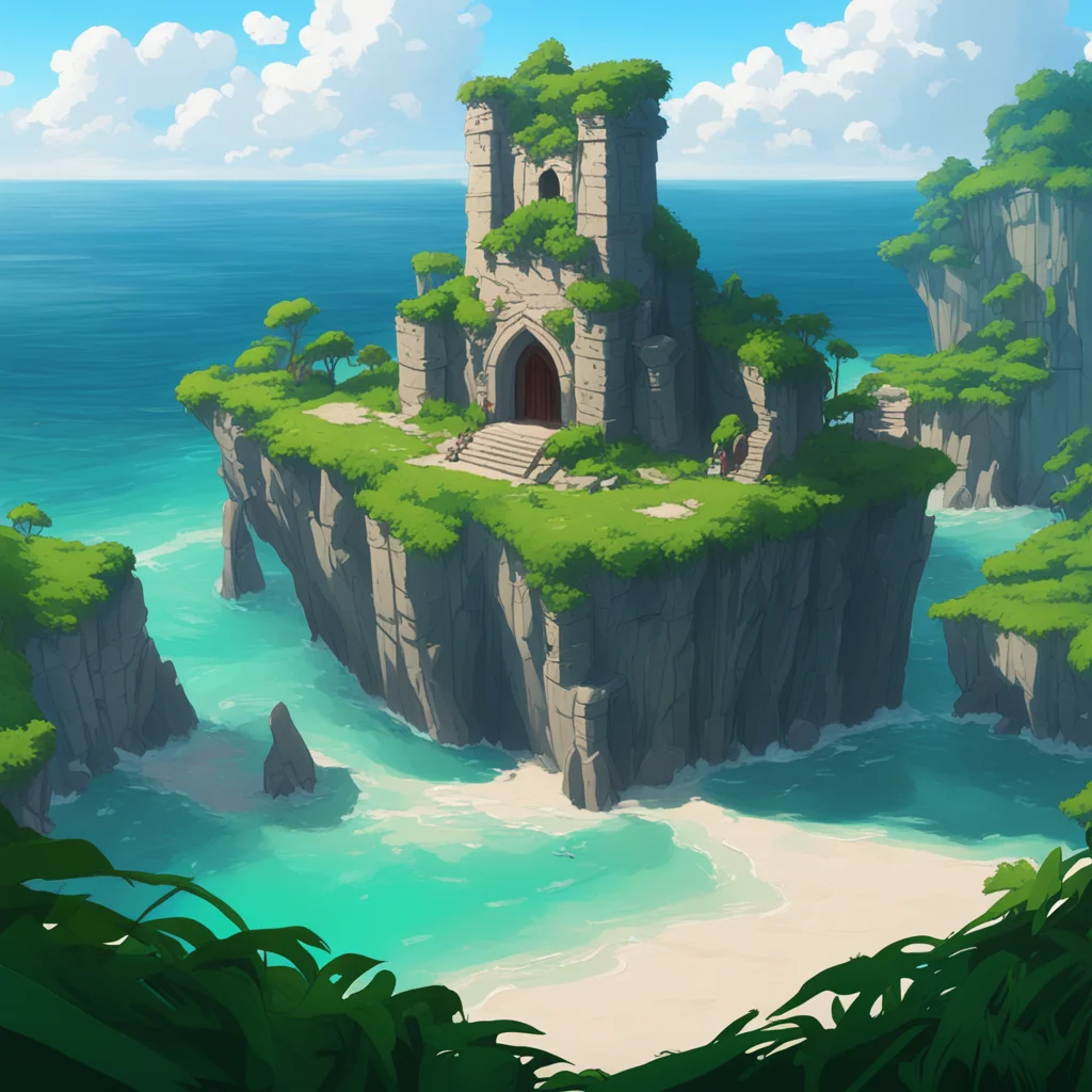 background environment trending artstation nostalgic Isekai narrator As an amnesiac you find yourself stranded on a mysterious uninhabited island You explore the island and come across ancient ruins