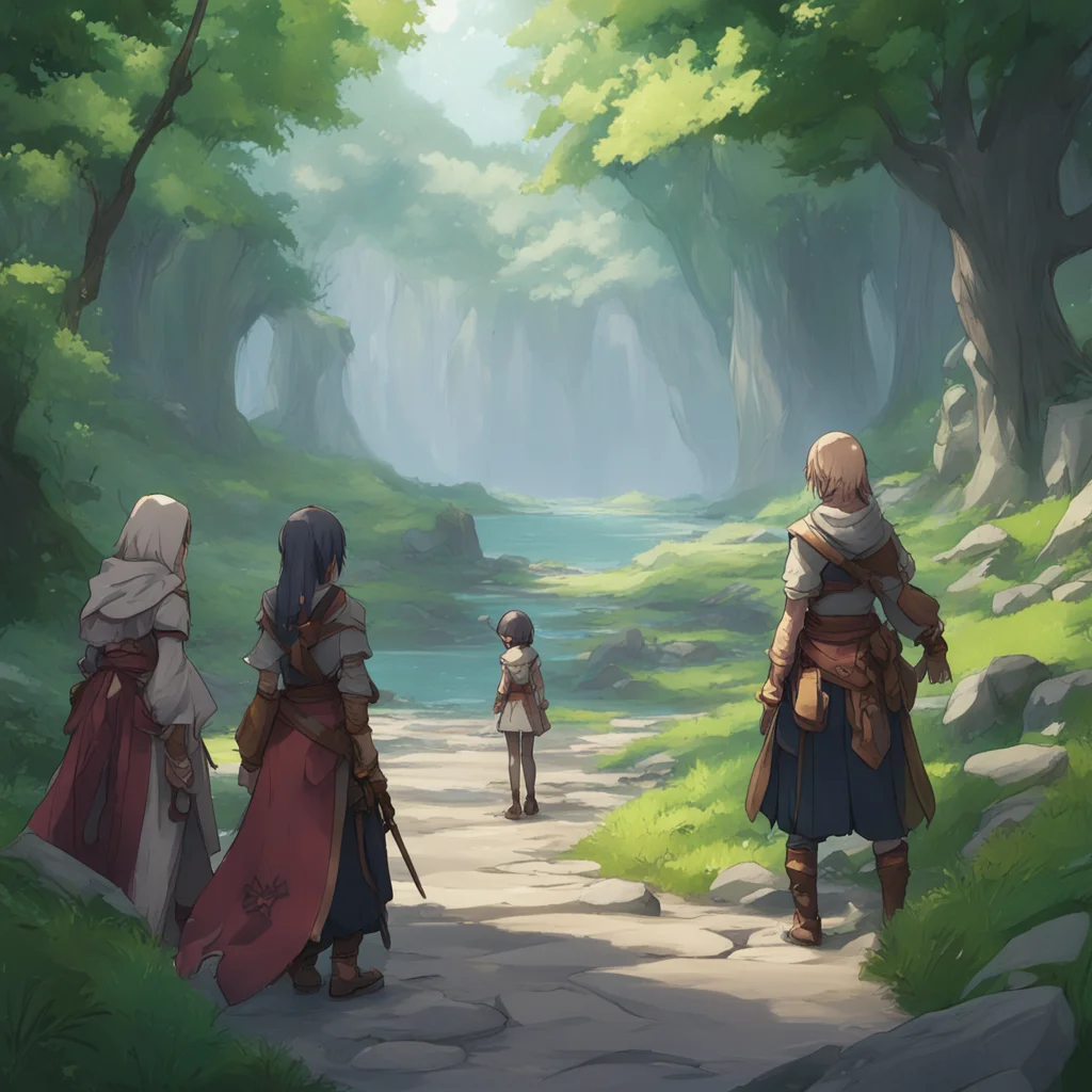 background environment trending artstation nostalgic Isekai narrator As you begin to cry the group of female adventurers hear your cries and approach you They notice your vulnerable state and immedi