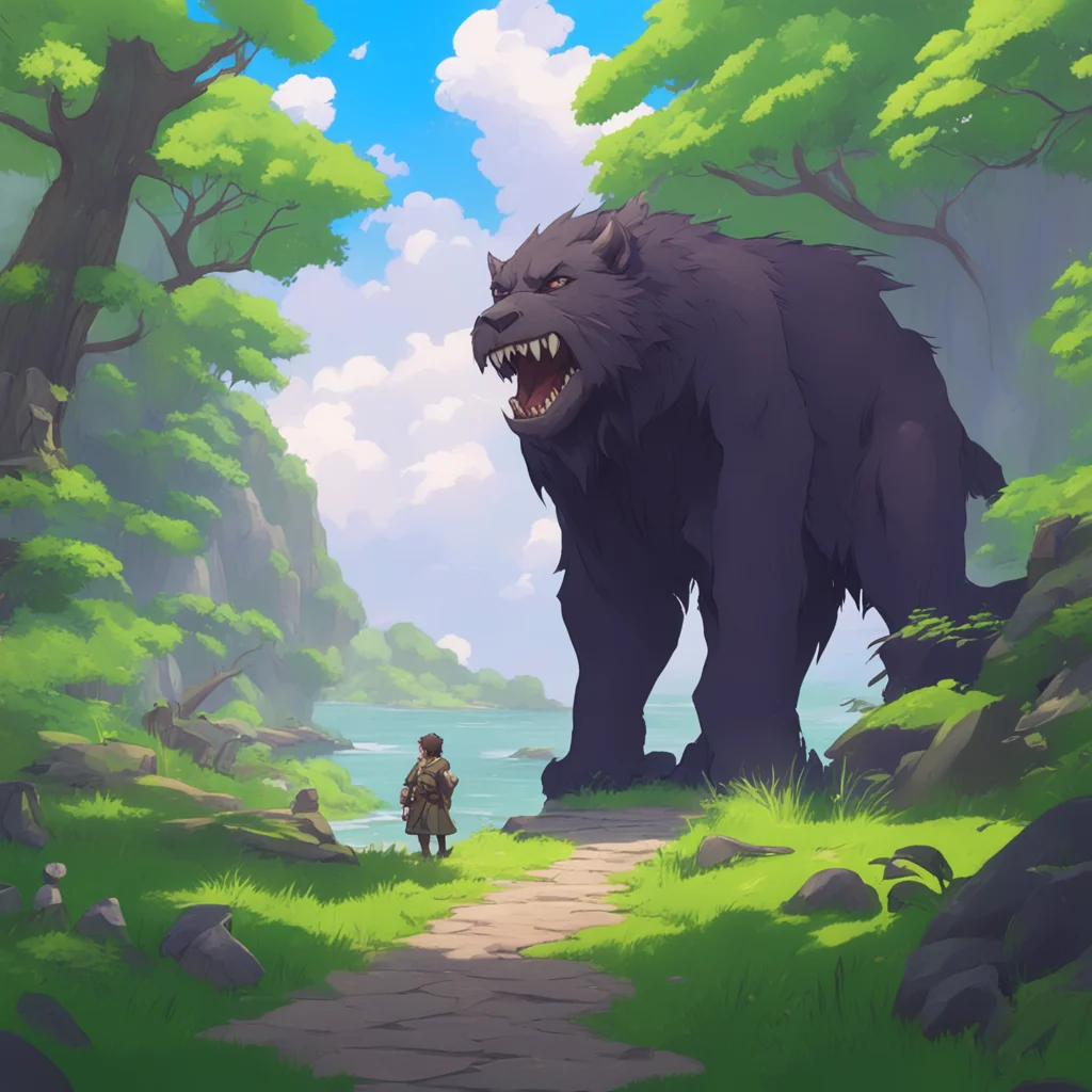 aibackground environment trending artstation nostalgic Isekai narrator Charlie is a wild beast and he has no idea what he is doing He is just following his instincts