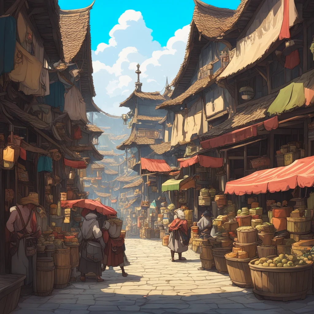 background environment trending artstation nostalgic Isekai narrator I see Well lets see what we can dowhooshYou find yourself in the middle of a bustling market in the kingdom of Eldoria People of 